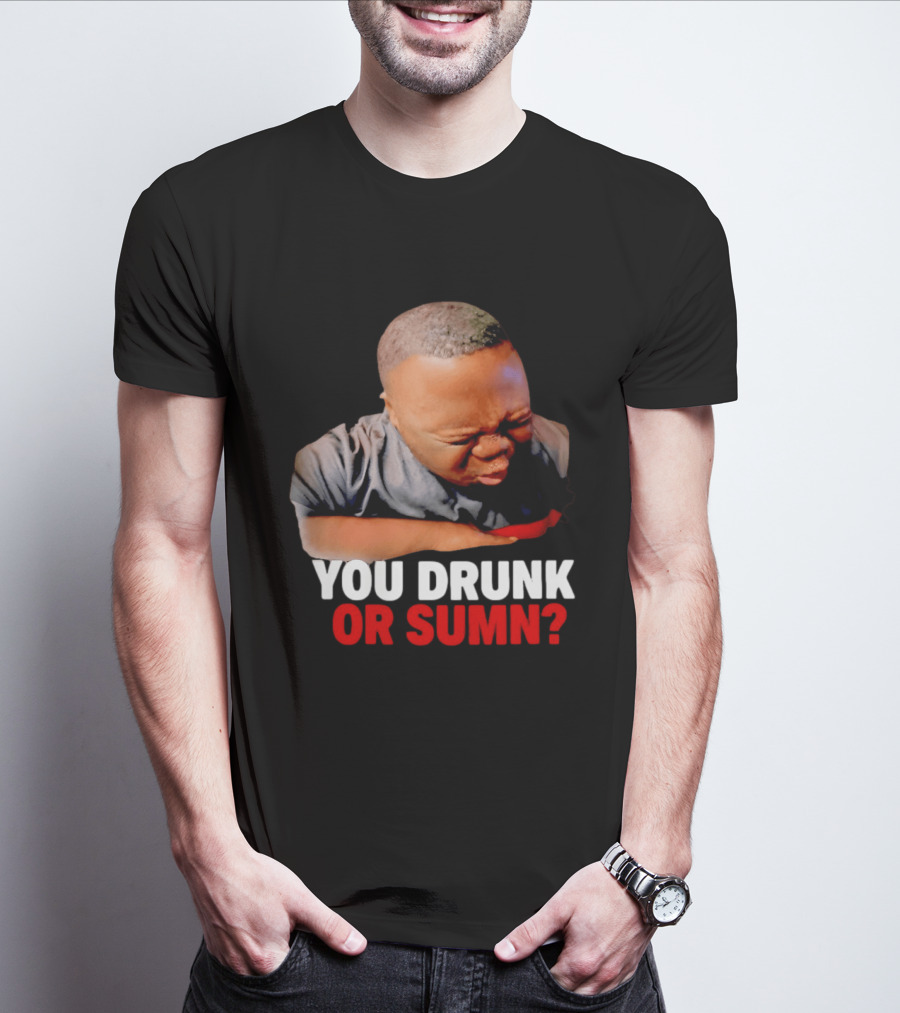You Drunk Or Sumn Meme DJ Cece Viral Expression T-Shirt