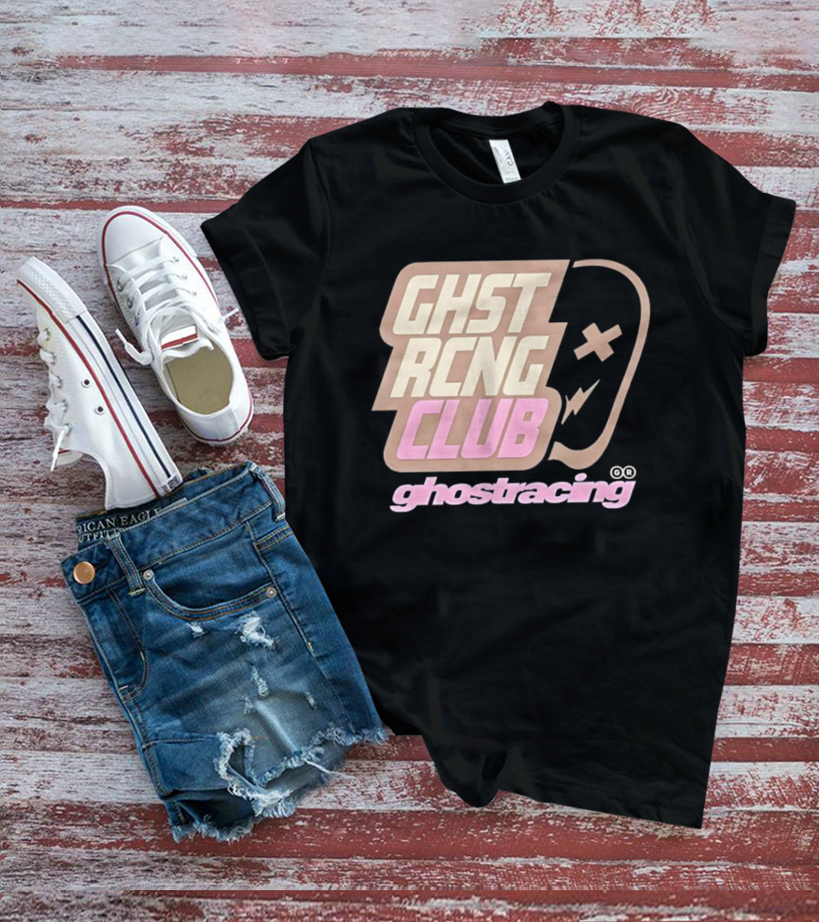 Ghost Racing Club Ghostracing Ghost Tracing Travis Pbc T-Shirt
