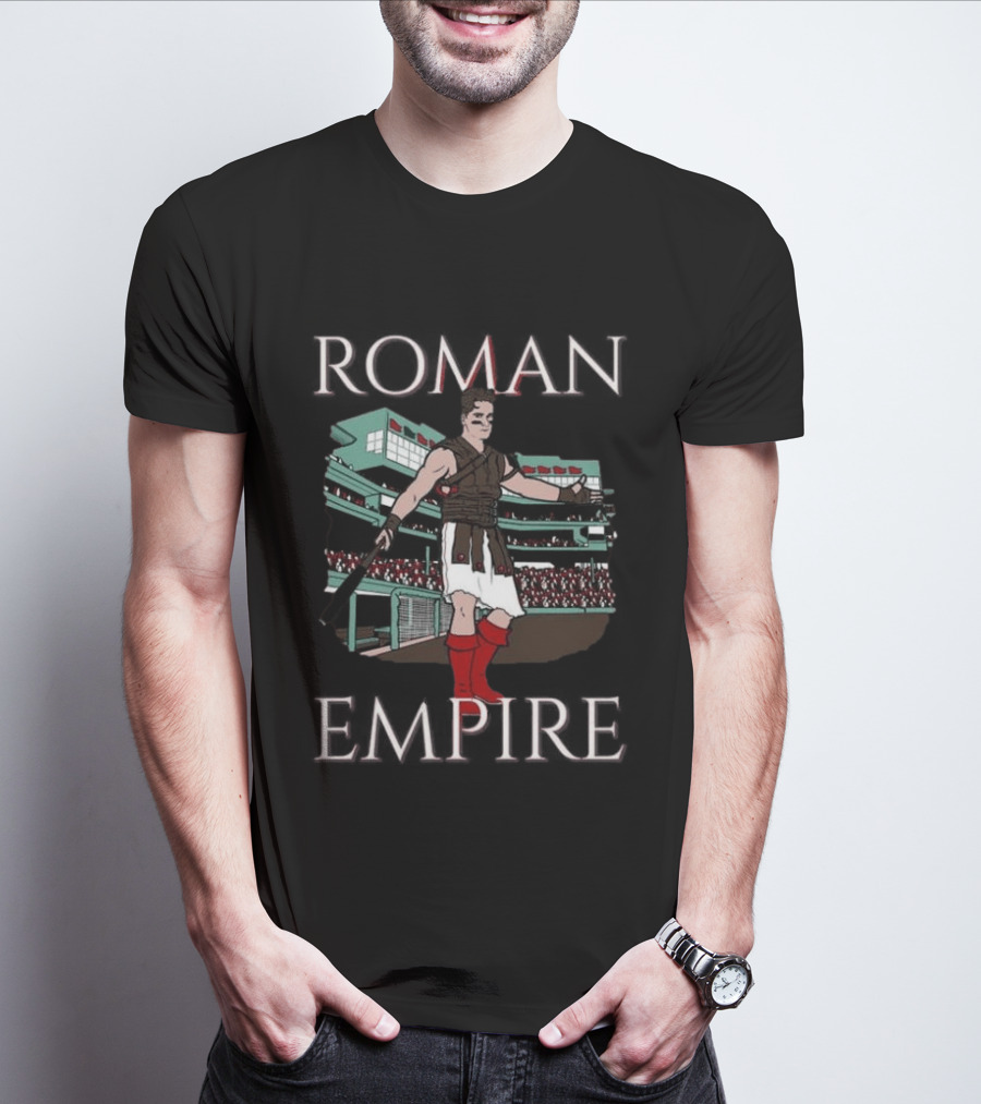 Roman Empire Gladiator Baseball Stadium Fan T-Shirt