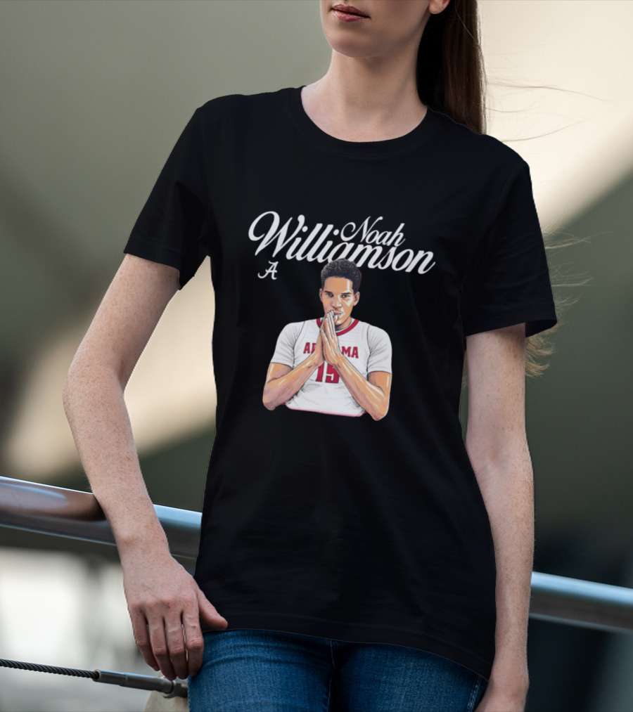 Noah Williamson Alabama 15 Crimson Tide NCAA Basketball Celebration T-Shirt
