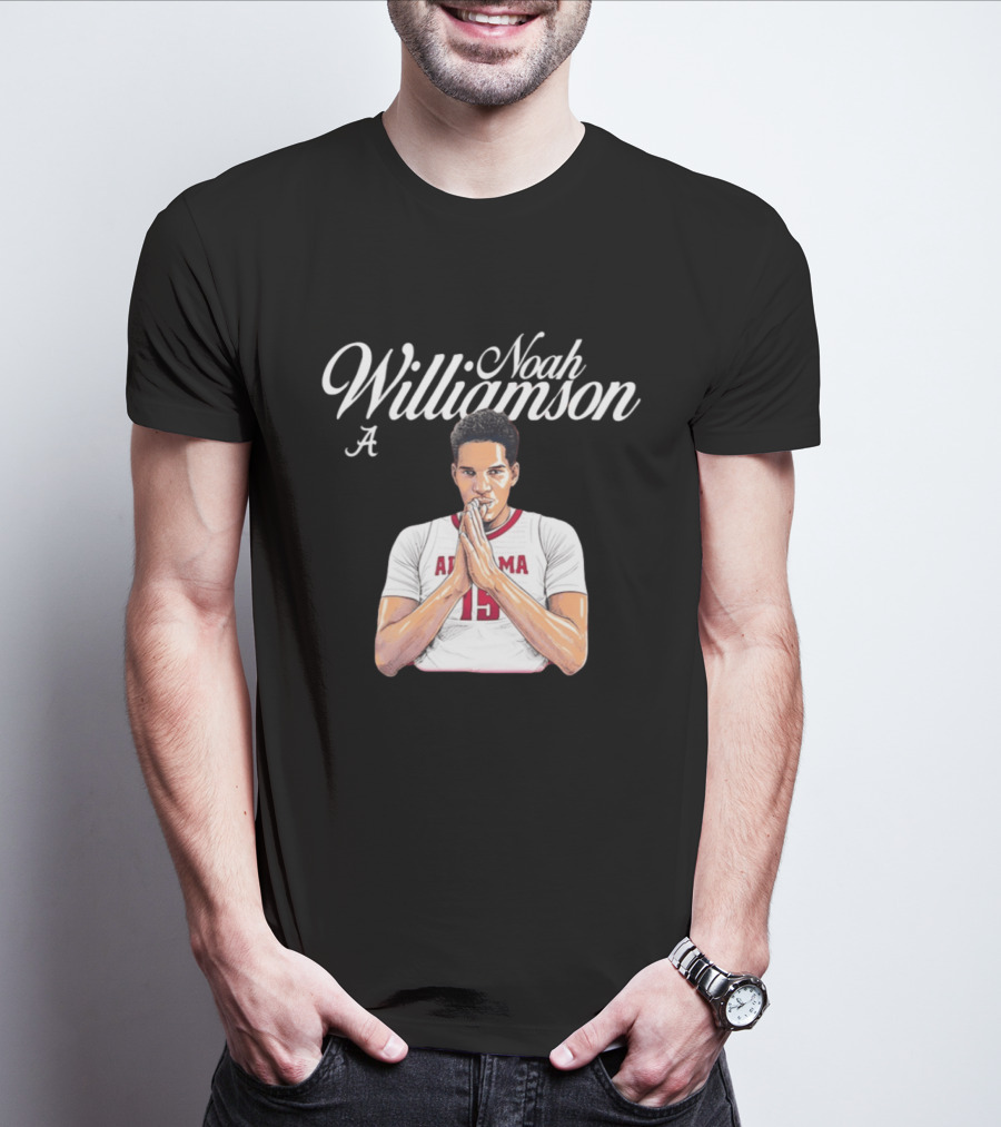 Noah Williamson Alabama 15 Crimson Tide NCAA Basketball Celebration T-Shirt