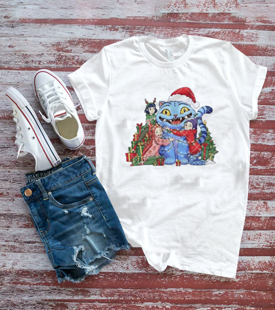 Derpy Huntrix Christmas Kpop Demon Hunters Holiday Cat Celebration With Friends T-Shirt