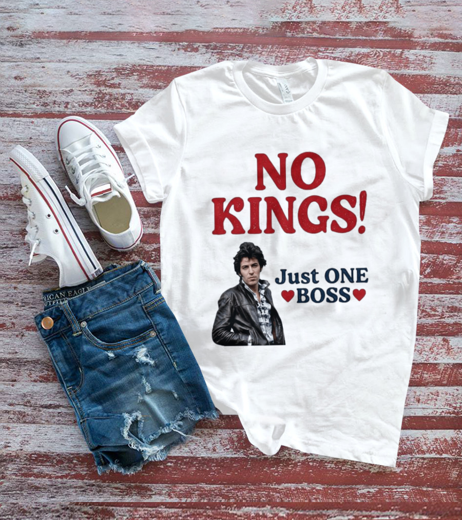 No Kings Just One Boss Leather Jacket T-Shirt