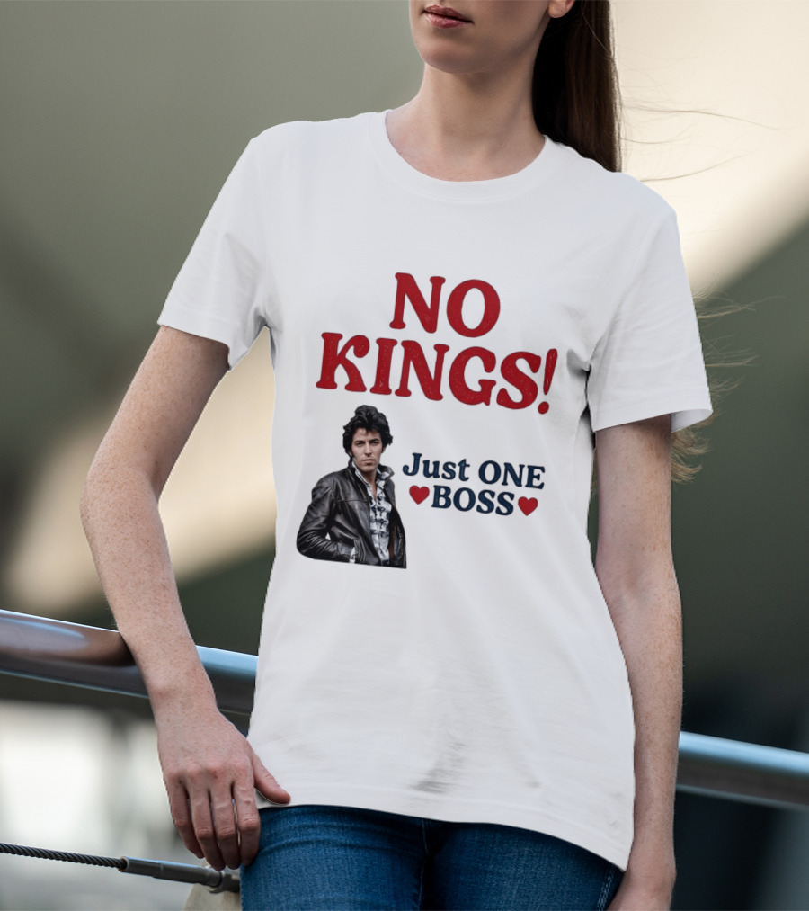 No Kings Just One Boss Leather Jacket T-Shirt