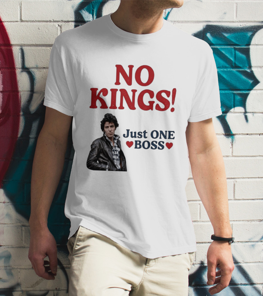 No Kings Just One Boss Leather Jacket T-Shirt