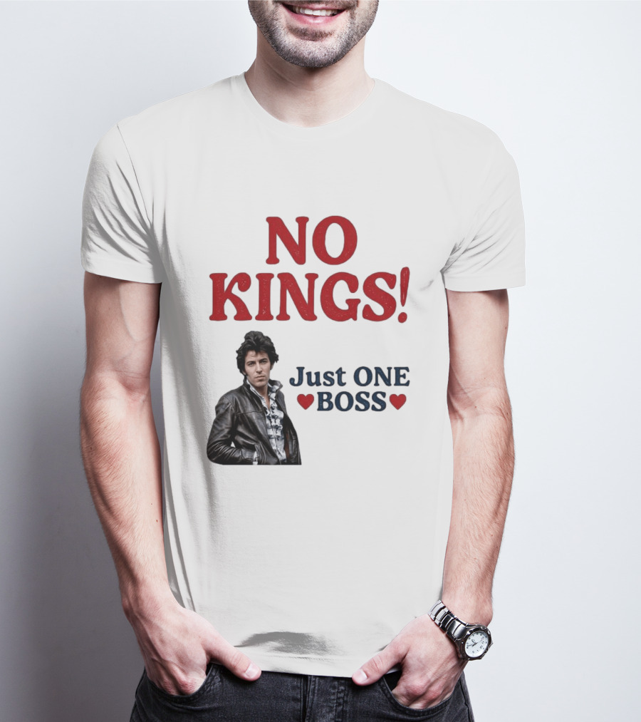 No Kings Just One Boss Leather Jacket T-Shirt
