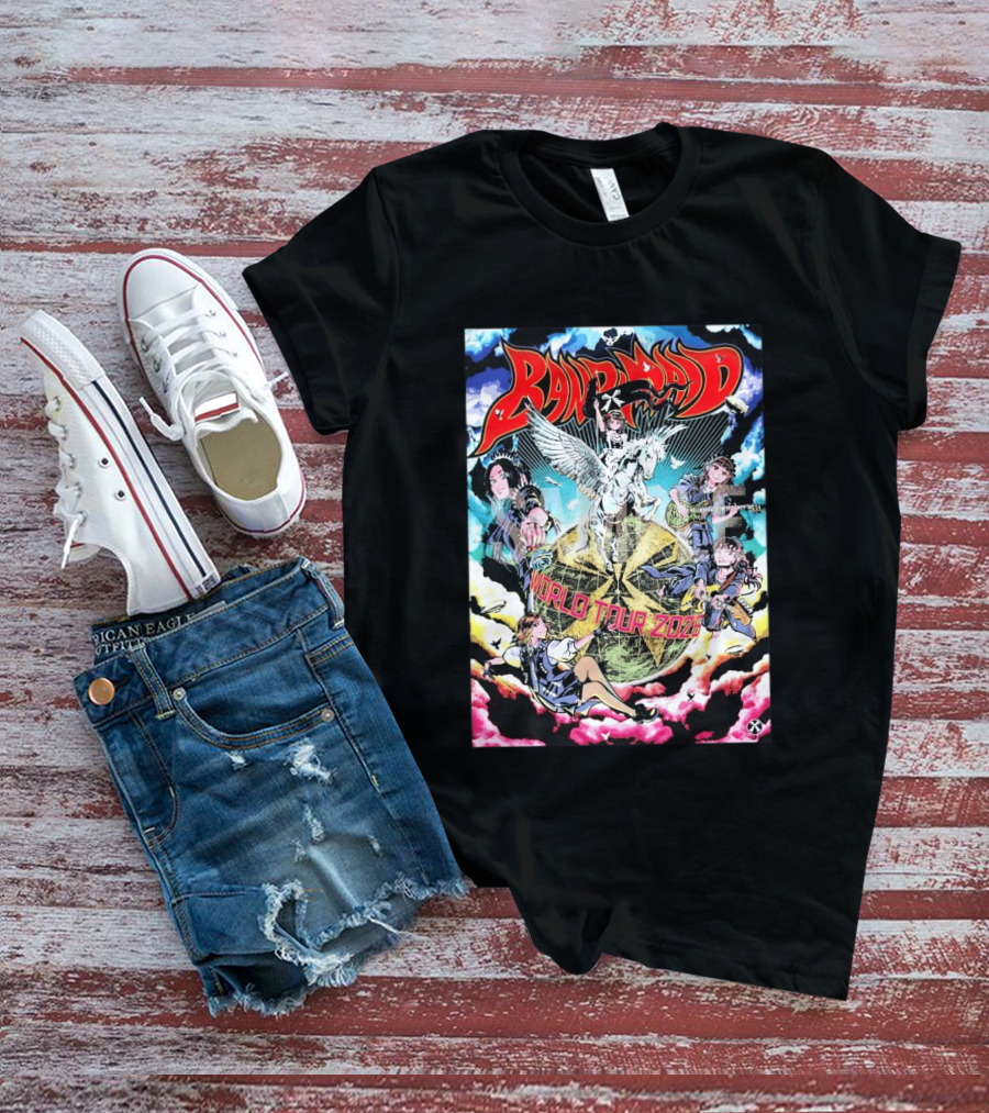 Band Maid World Tour 2026 Anime Style Pegasus T-Shirt