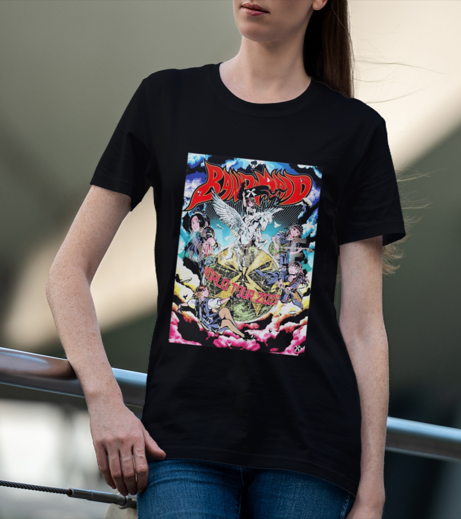Band Maid World Tour 2026 Anime Style Pegasus T-Shirt
