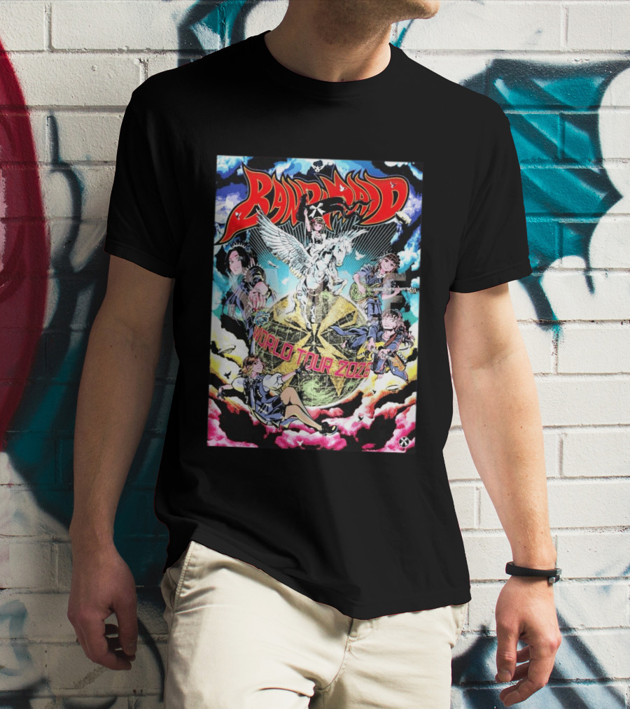 Band Maid World Tour 2026 Anime Style Pegasus T-Shirt
