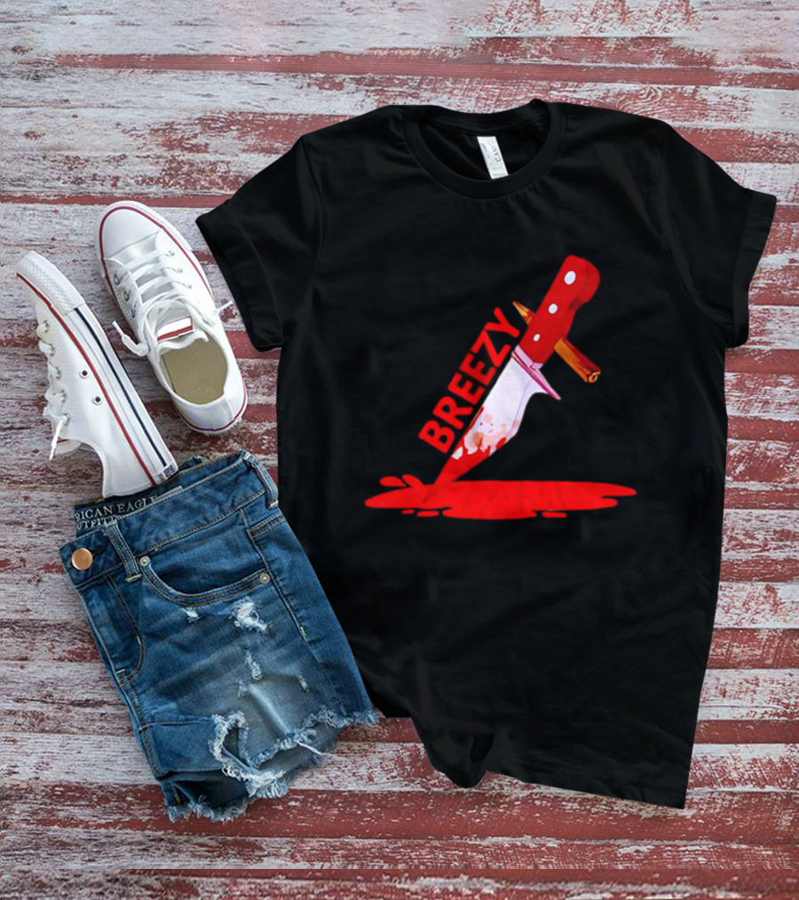 Breezy Games Bloodstained Knife T-Shirt