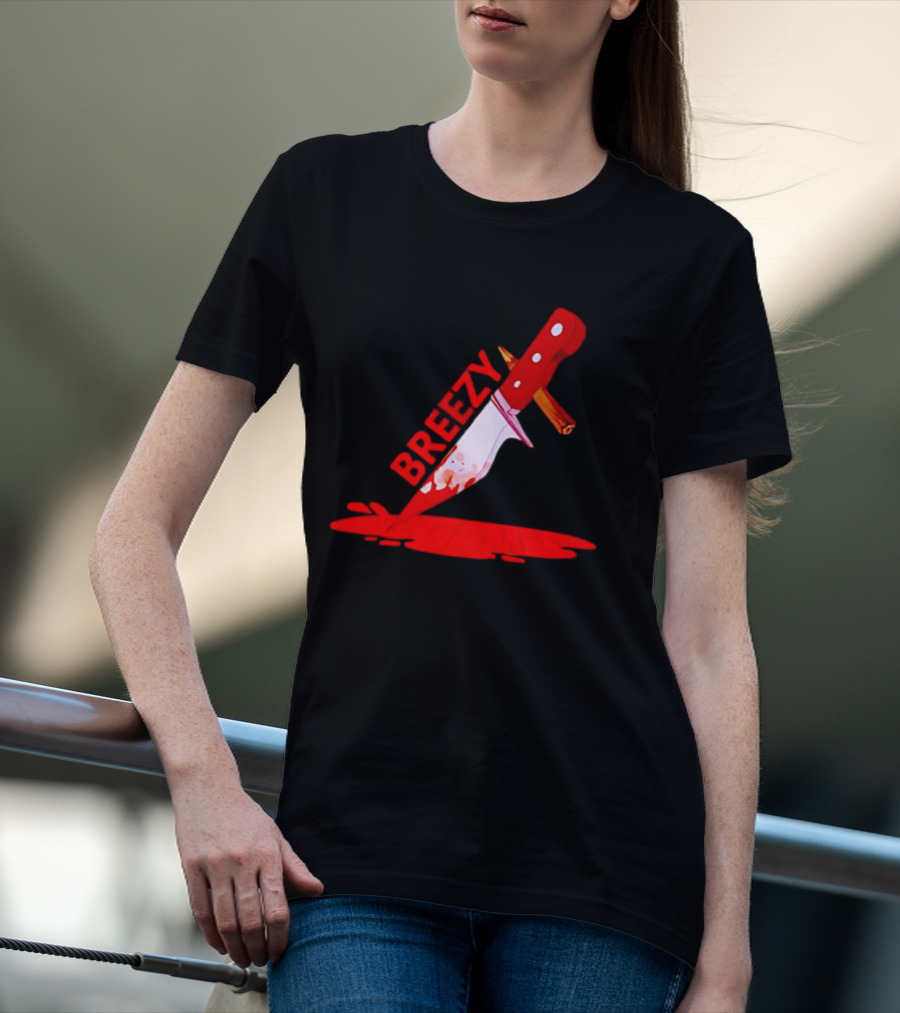 Breezy Games Bloodstained Knife T-Shirt