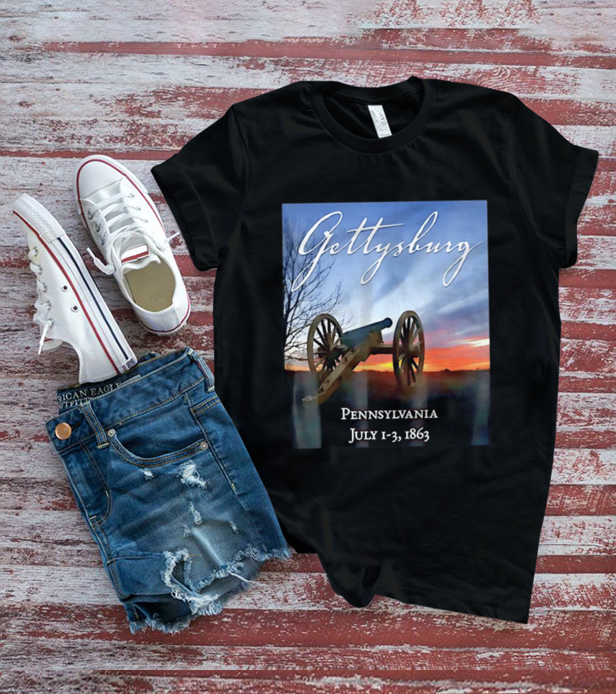 Gettysburg Cannon Battle Pennsylvania July 1 3 1863 Civil War T-Shirt