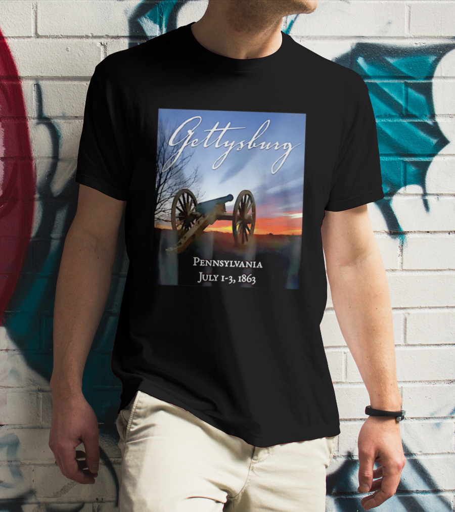 Gettysburg Cannon Battle Pennsylvania July 1 3 1863 Civil War T-Shirt