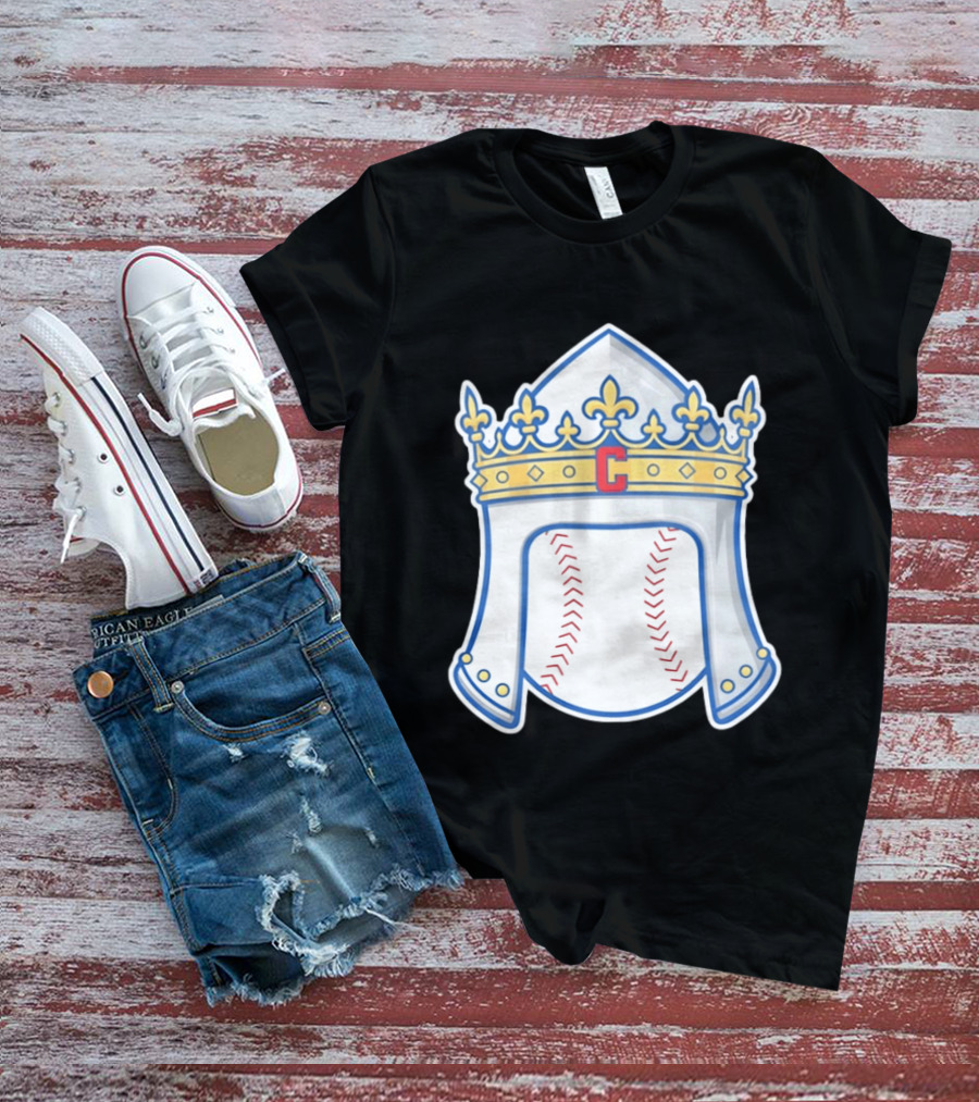 Chicago Cubs Sir Longball Baseball Helmet Crown T-Shirt