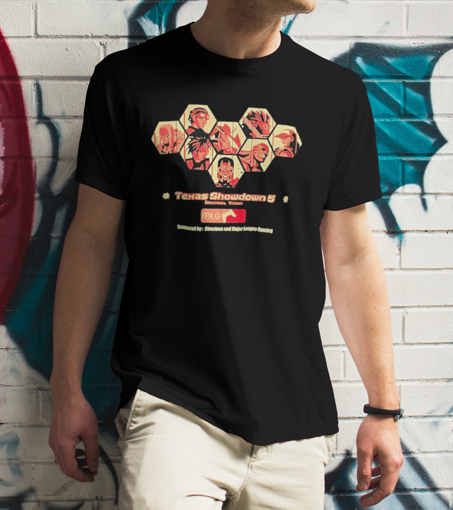 Texas Showdown 5 Houston Texas MLG Fighting Game Tournament Characters T-Shirt