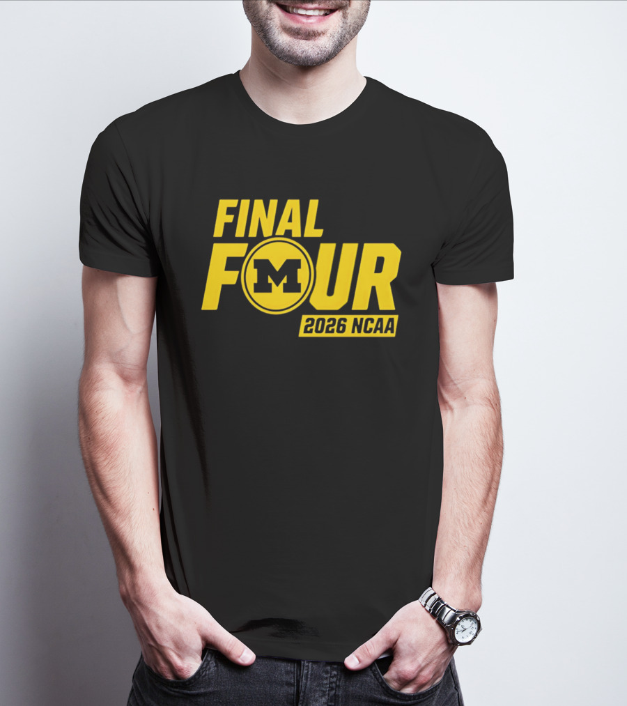 Michigan Wolverines Final Four 2026 NCAA Basketball March Madness T-Shirt