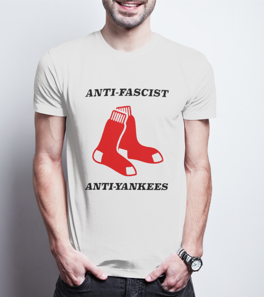 Anti Fascist Anti Yankees Red Socks T-Shirt