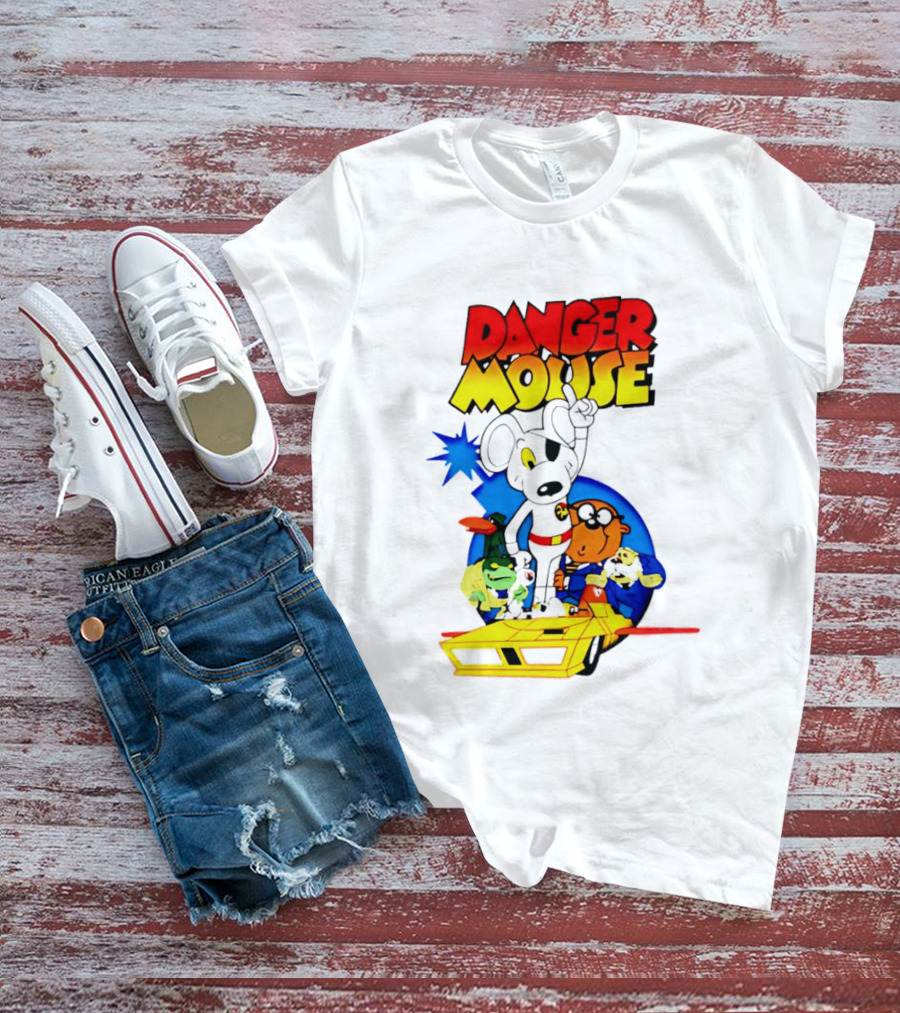 Danger Mouse Animated Character Adventure Team T-Shirt