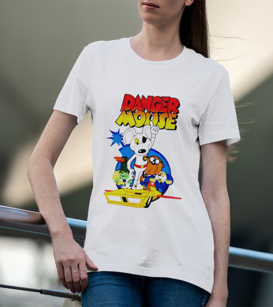 Danger Mouse Animated Character Adventure Team T-Shirt