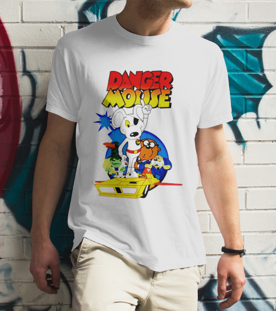 Danger Mouse Animated Character Adventure Team T-Shirt