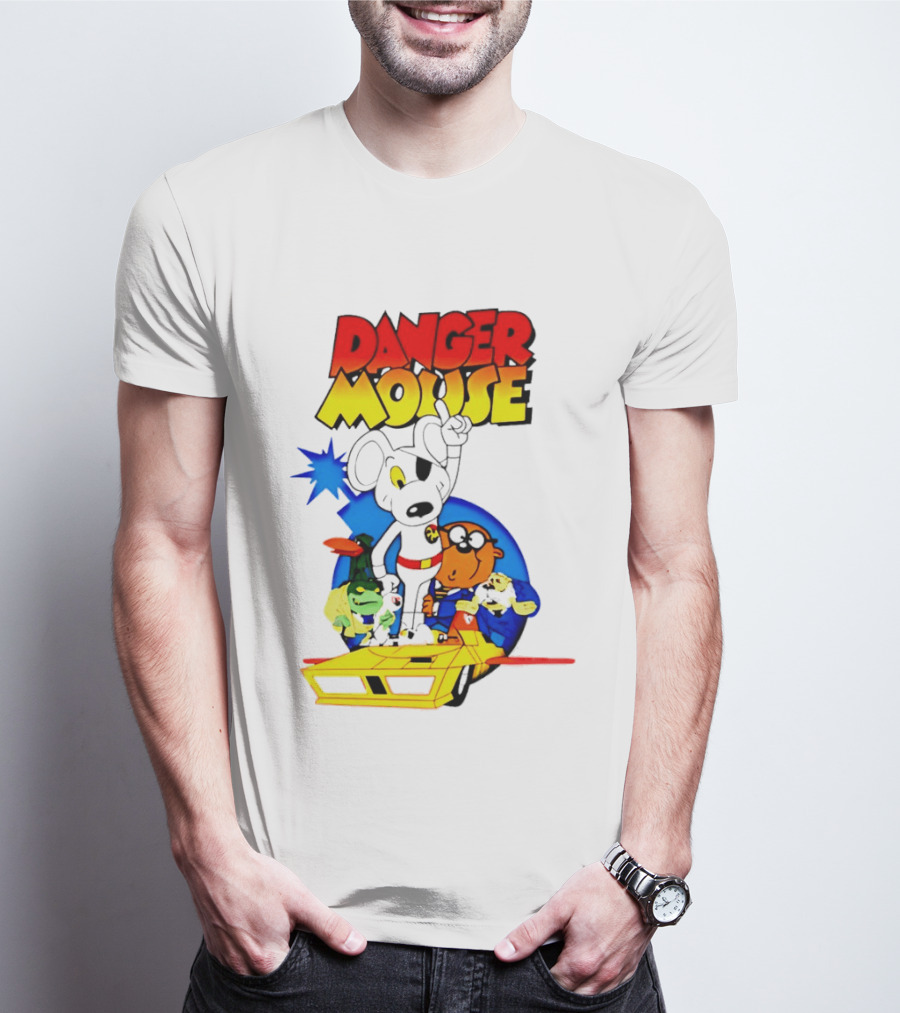Danger Mouse Animated Character Adventure Team T-Shirt