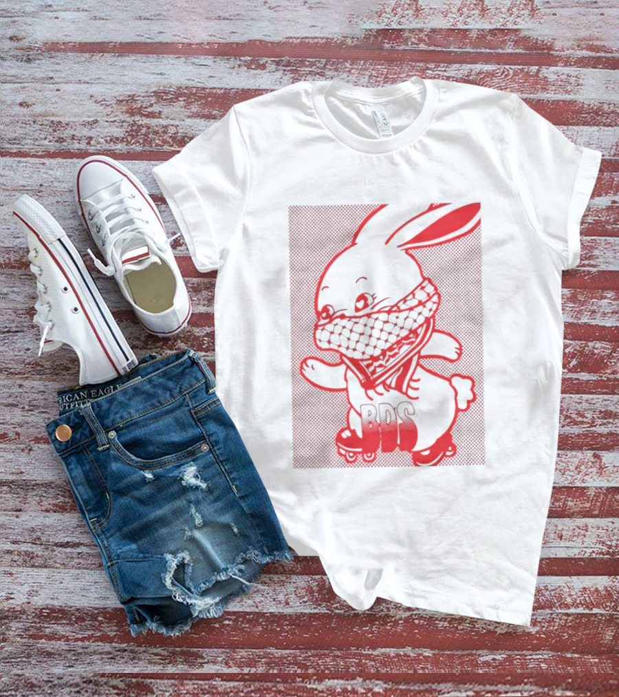 Skater Bunny BDS Vintage Roller Skates T-Shirt