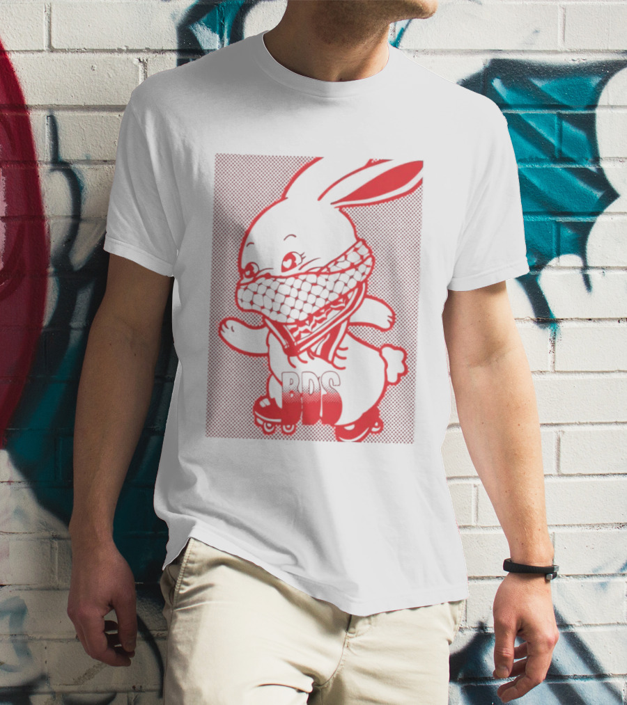 Skater Bunny BDS Vintage Roller Skates T-Shirt