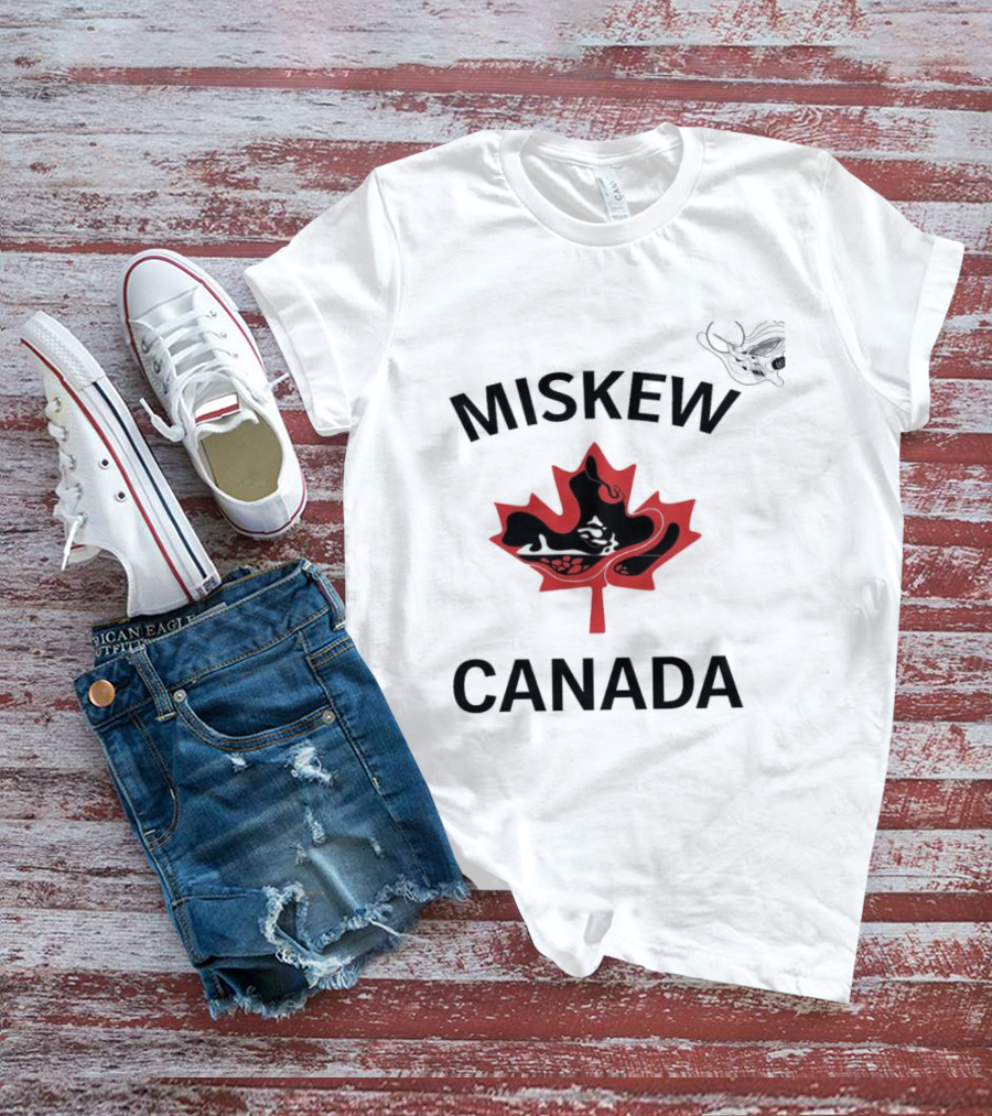 Miskew Canada Maple Leaf Moose T-Shirt