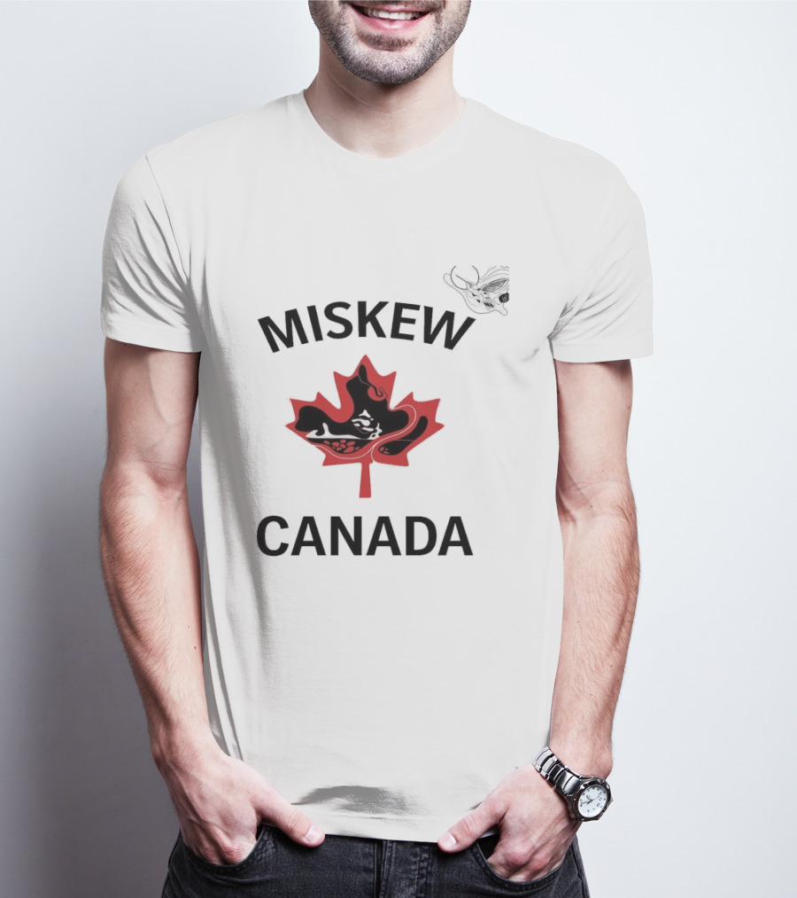 Miskew Canada Maple Leaf Moose T-Shirt