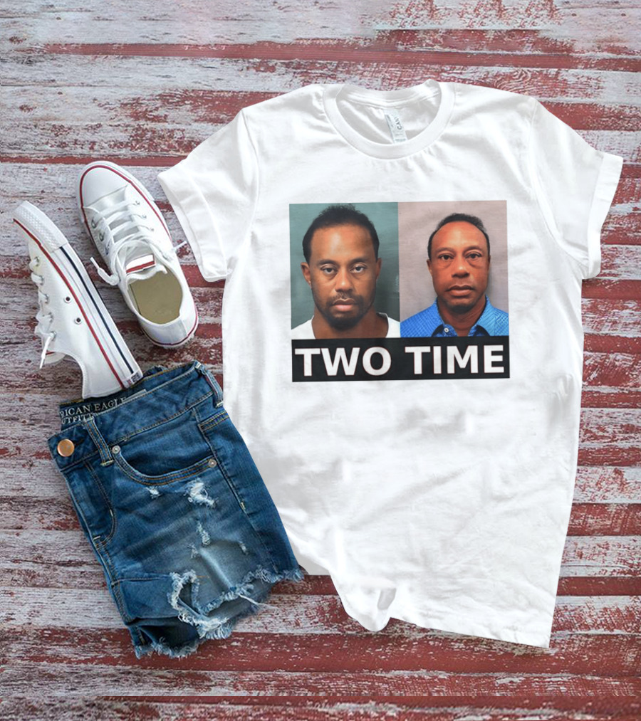 Tiger Woods Shot Two Time Meme Image T-Shirt