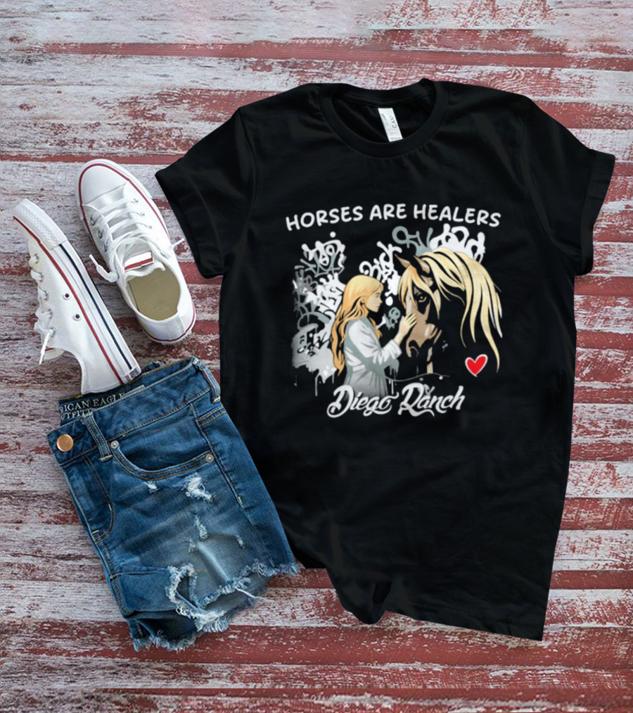 Horses Are Healers Diego Ranch Heartfelt Connection T-Shirt
