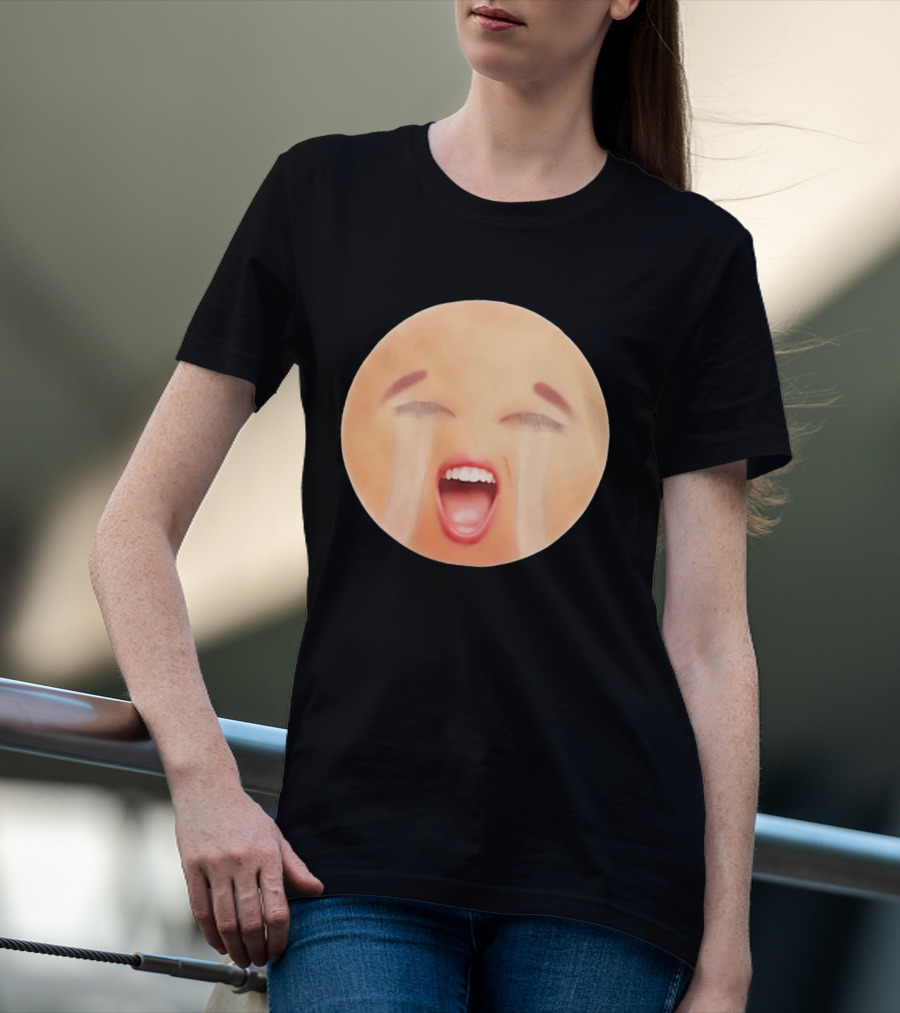 Cursed Crying Emoji Meme Face Hilarious Expression T-Shirt