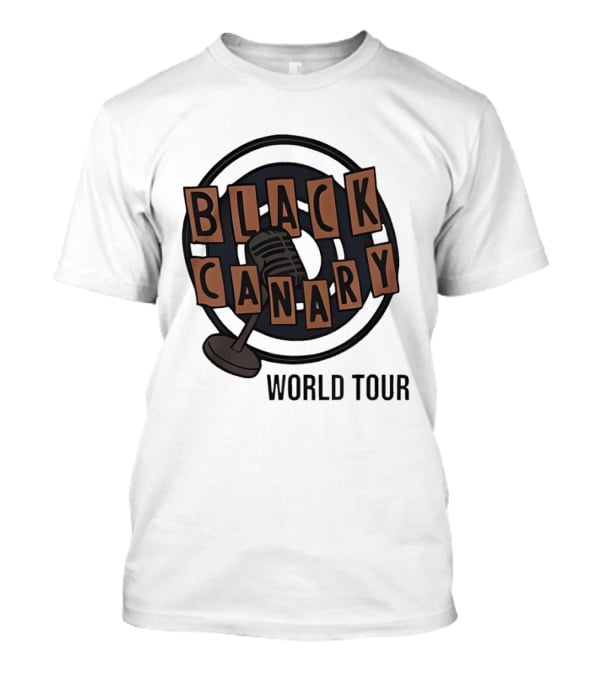 Black Canary Microphone Icon World Tour T-Shirt
