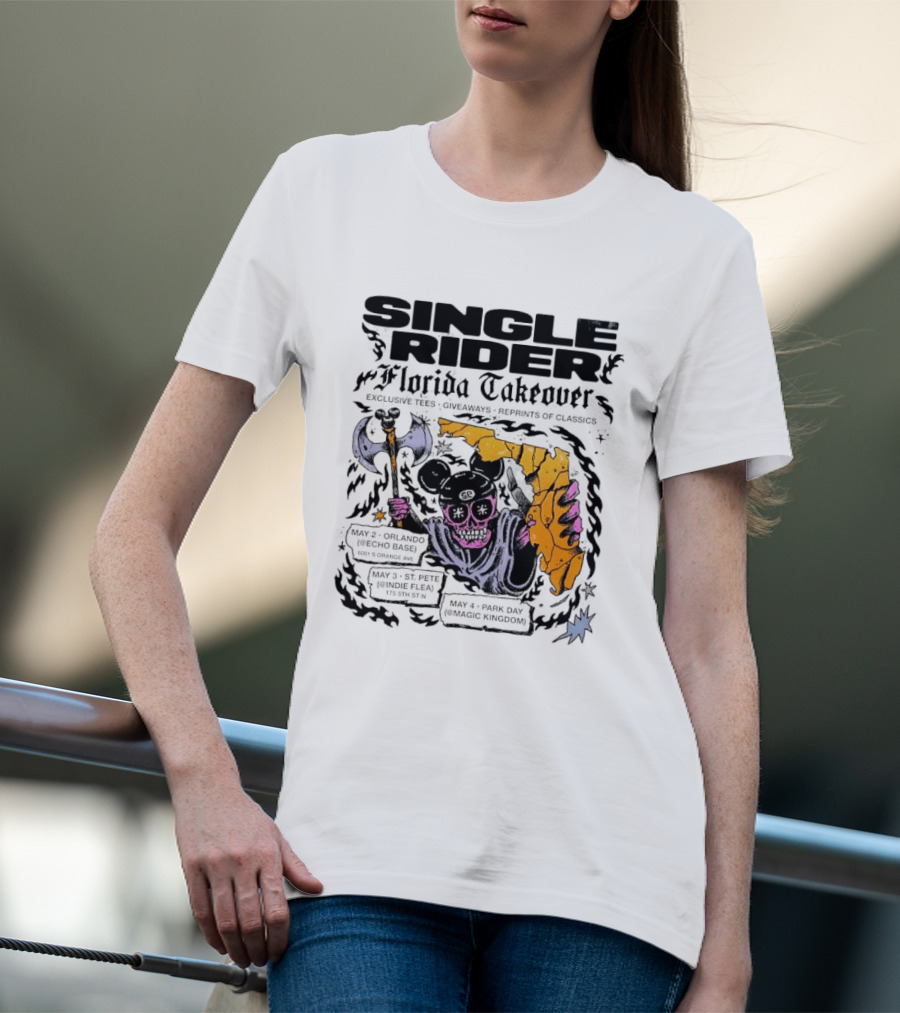 SINGLE RIDER Florida Takeover Exclusive Collectible Limited Edition T-Shirt