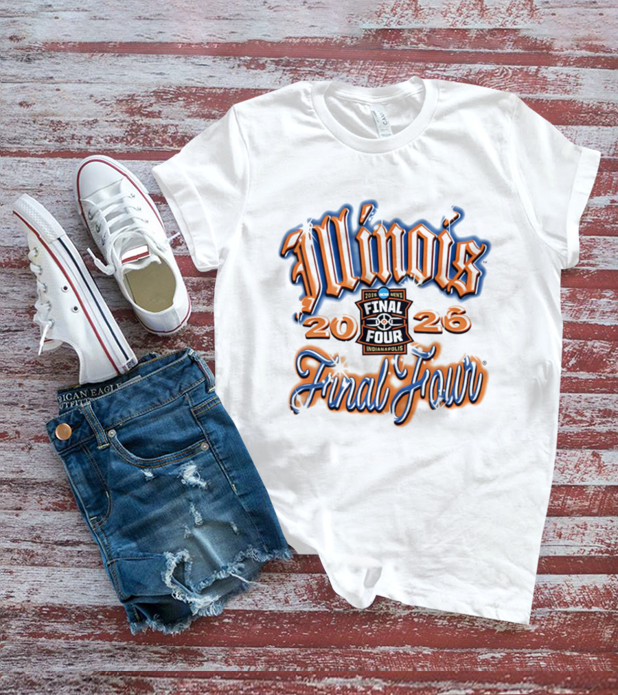 Illinois 2026 Men's Final Four Indianapolis Airbrush T-Shirt