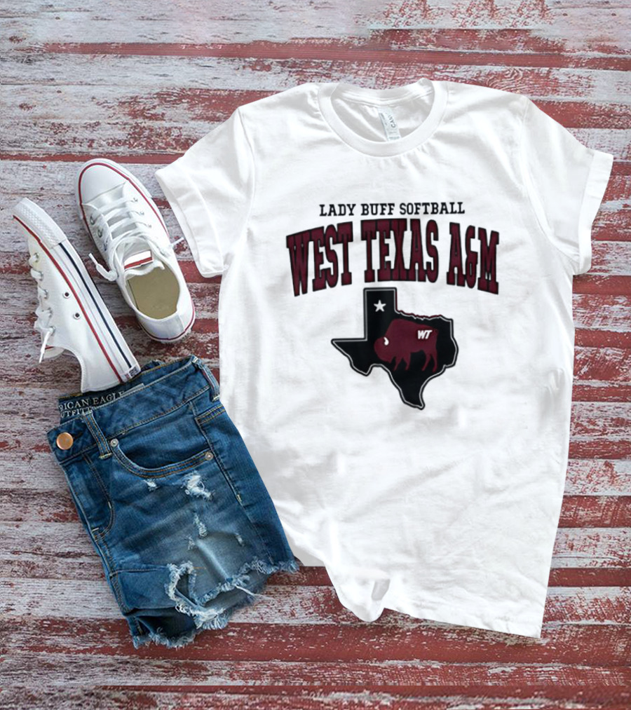 Lady Buff Softball West Texas A&M WT Buffalo T-Shirt