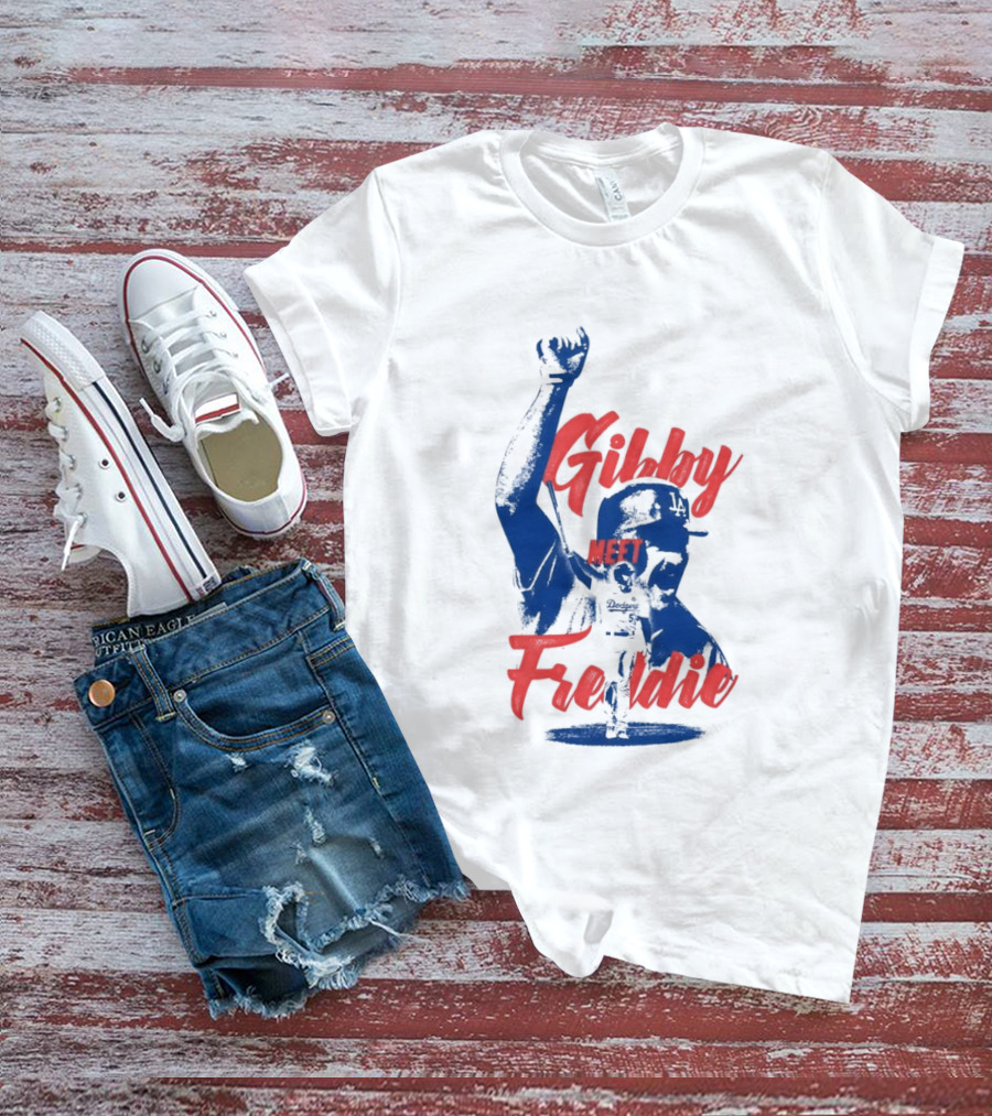 Gibby Meet Freddie Los Angeles Dodgers Baseball T-Shirt