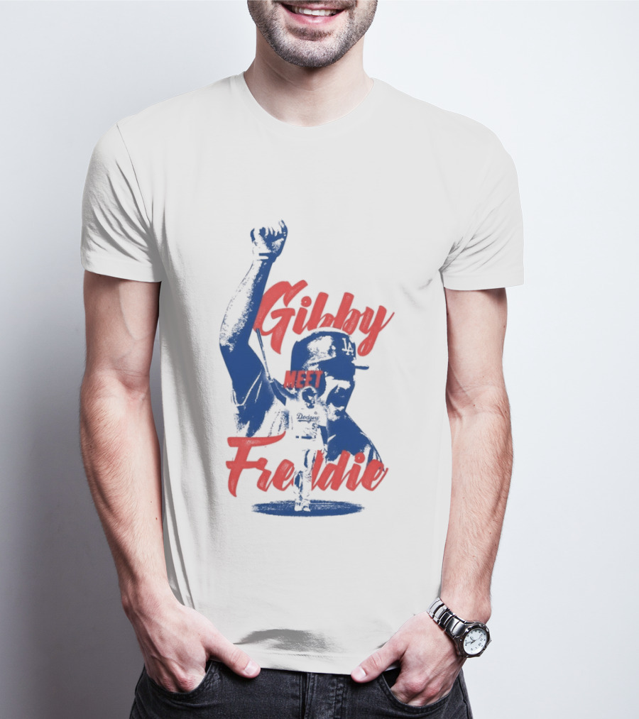 Gibby Meet Freddie Los Angeles Dodgers Baseball T-Shirt