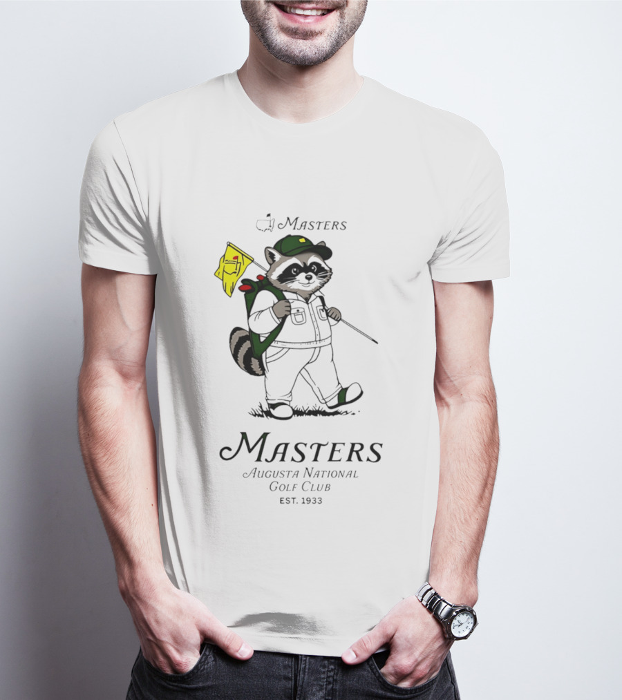 Masters Raccoon Augusta National Golf Club Est. 1933 T-Shirt