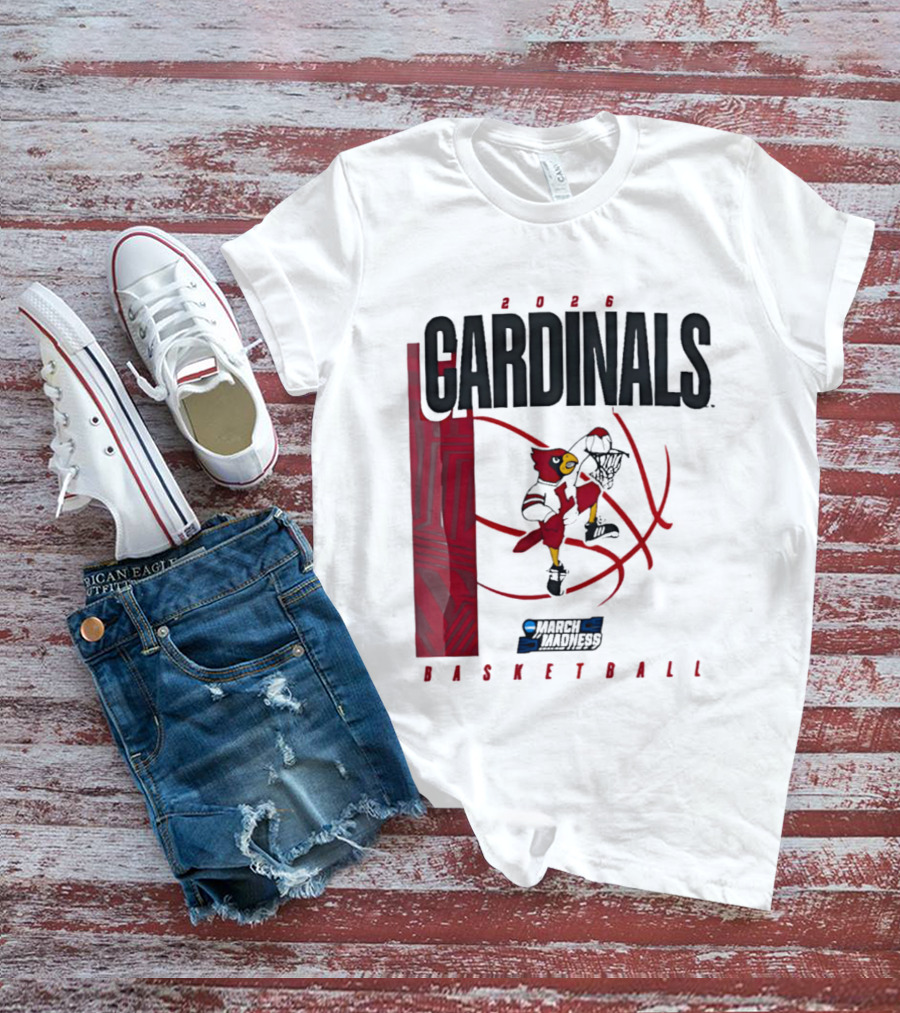 2026 Cardinals March Madness Basketball NCAA T-Shirt