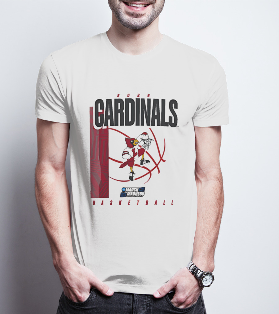 2026 Cardinals March Madness Basketball NCAA T-Shirt