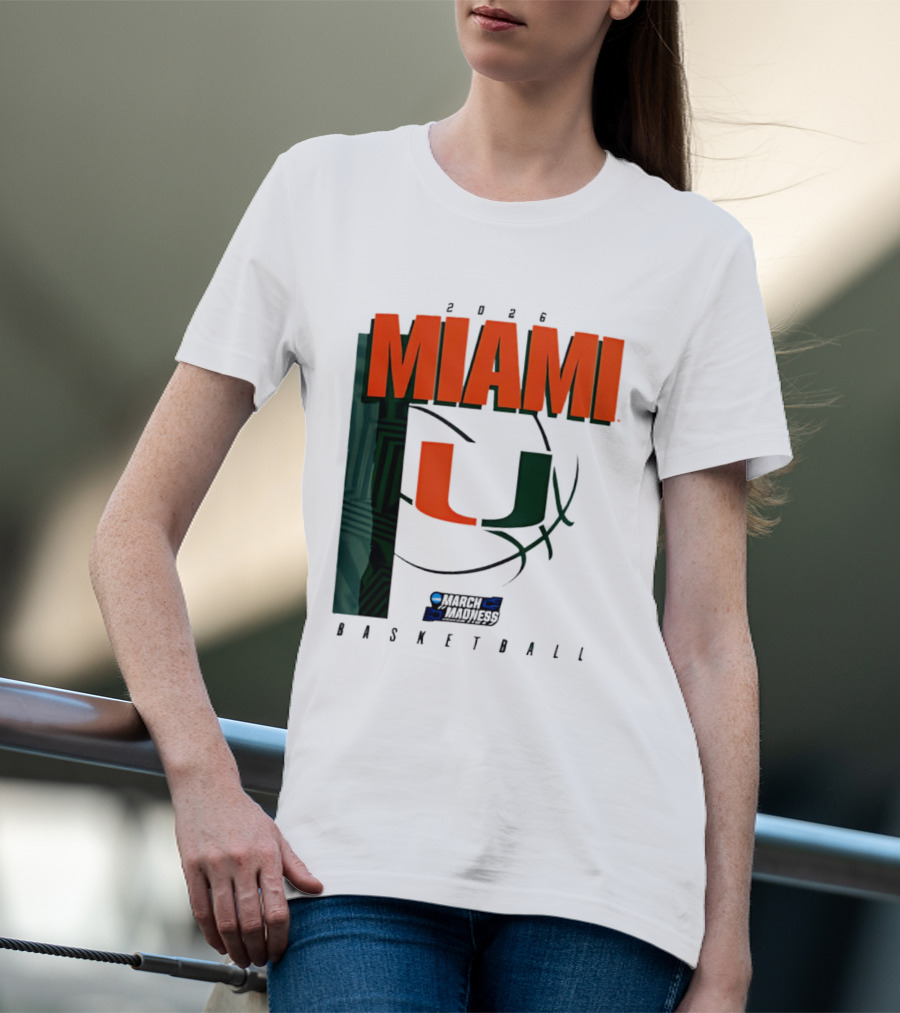 2026 Miami Hurricanes March Madness Basketball NCAA T-Shirt