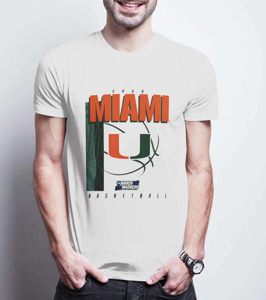2026 Miami Hurricanes March Madness Basketball NCAA T-Shirt