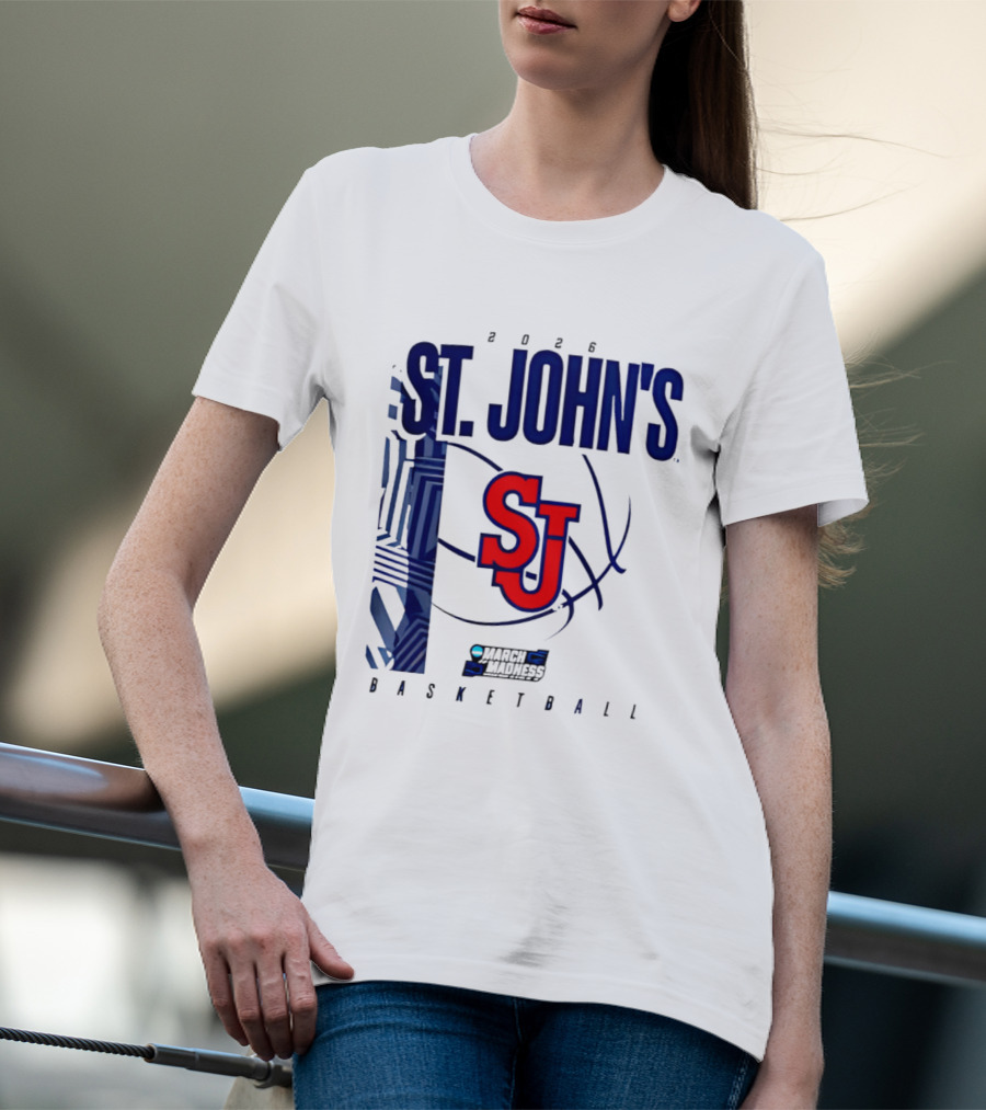 St. John's Red Storm NCAA 2026 March Madness Basketball SJ T-Shirt