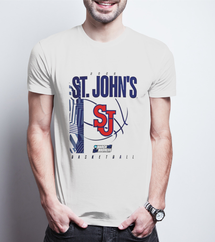 St. John's Red Storm NCAA 2026 March Madness Basketball SJ T-Shirt