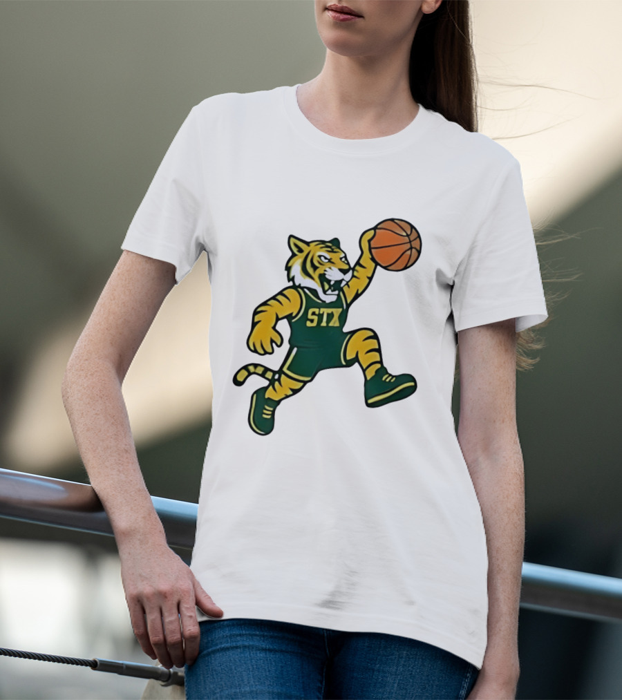 Northern Michigan Wildcats Basketball STX Tiger Dunking T-Shirt