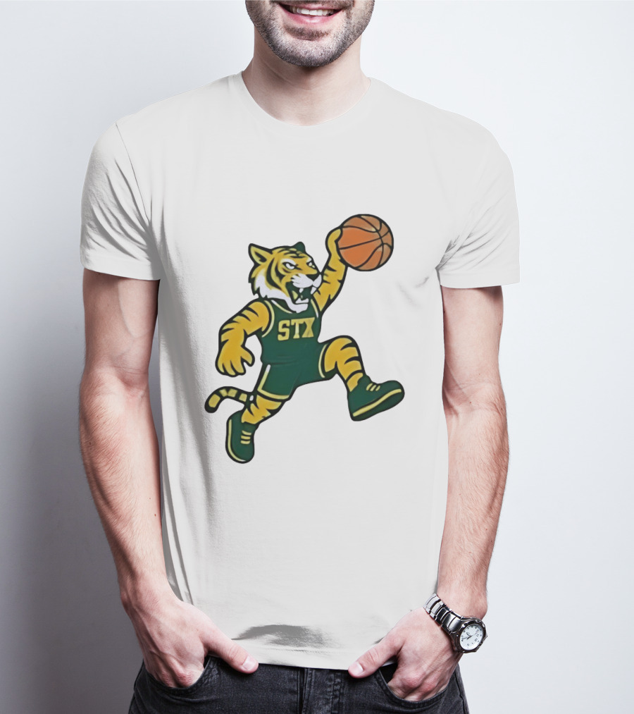 Northern Michigan Wildcats Basketball STX Tiger Dunking T-Shirt