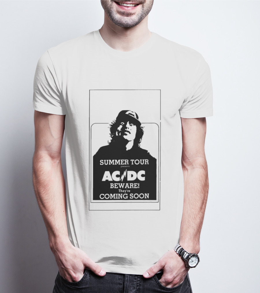 AC DC Summer Tour Beware Coming Soon T-Shirt