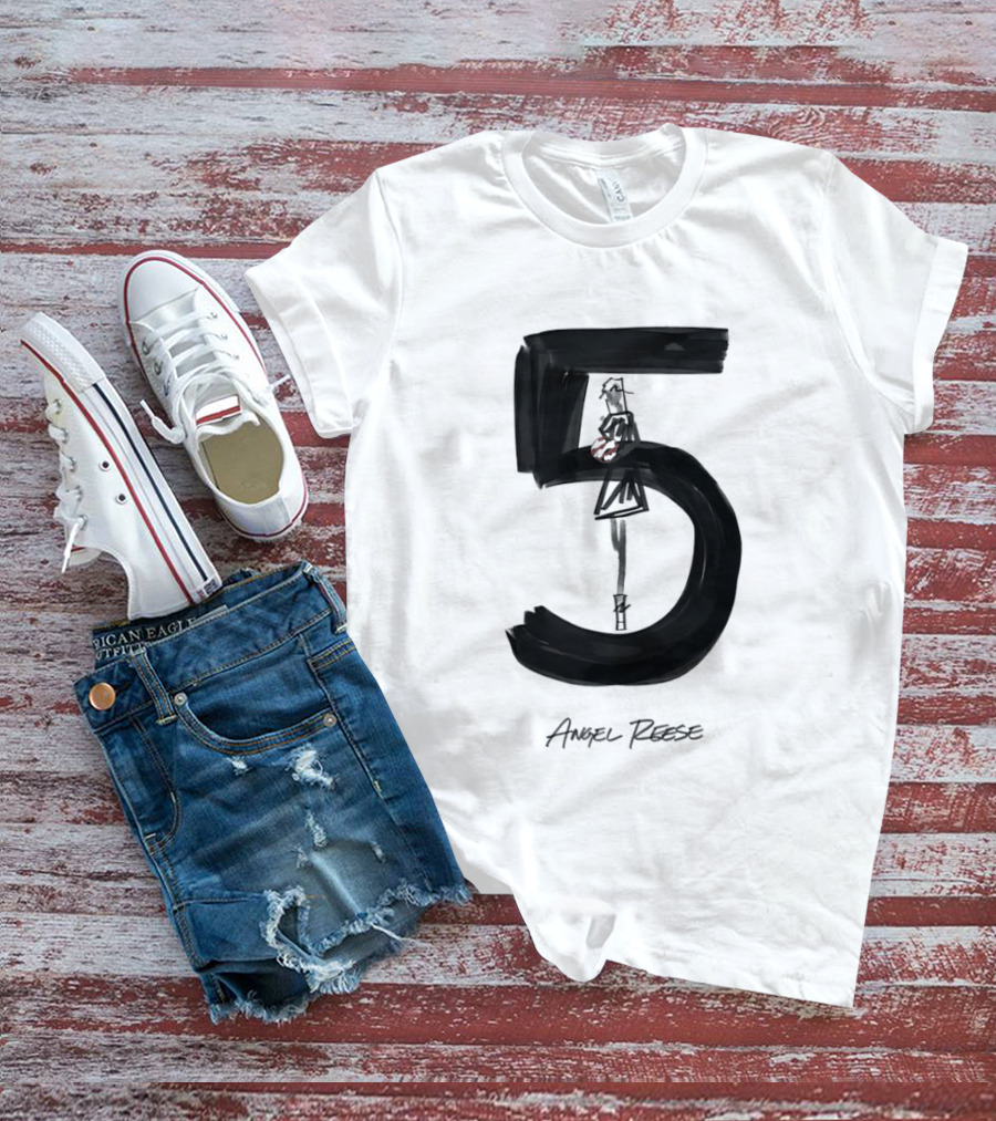 Angel Reese 5 Chicago Sky Basketball T-Shirt