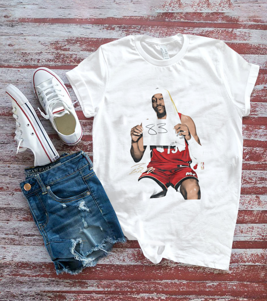 Bam 83 Miami Heat Bam Adebayo 13 Player Collage T-Shirt